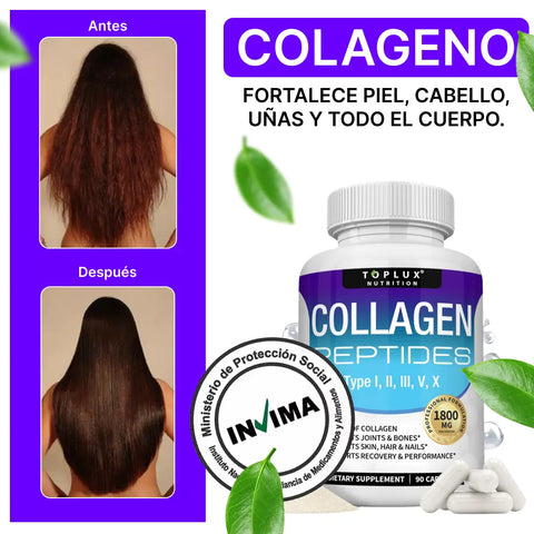 COLLAGEN 1800mg - PIEL HERMOSA Y ARTICULACIONES SIN DOLOR
